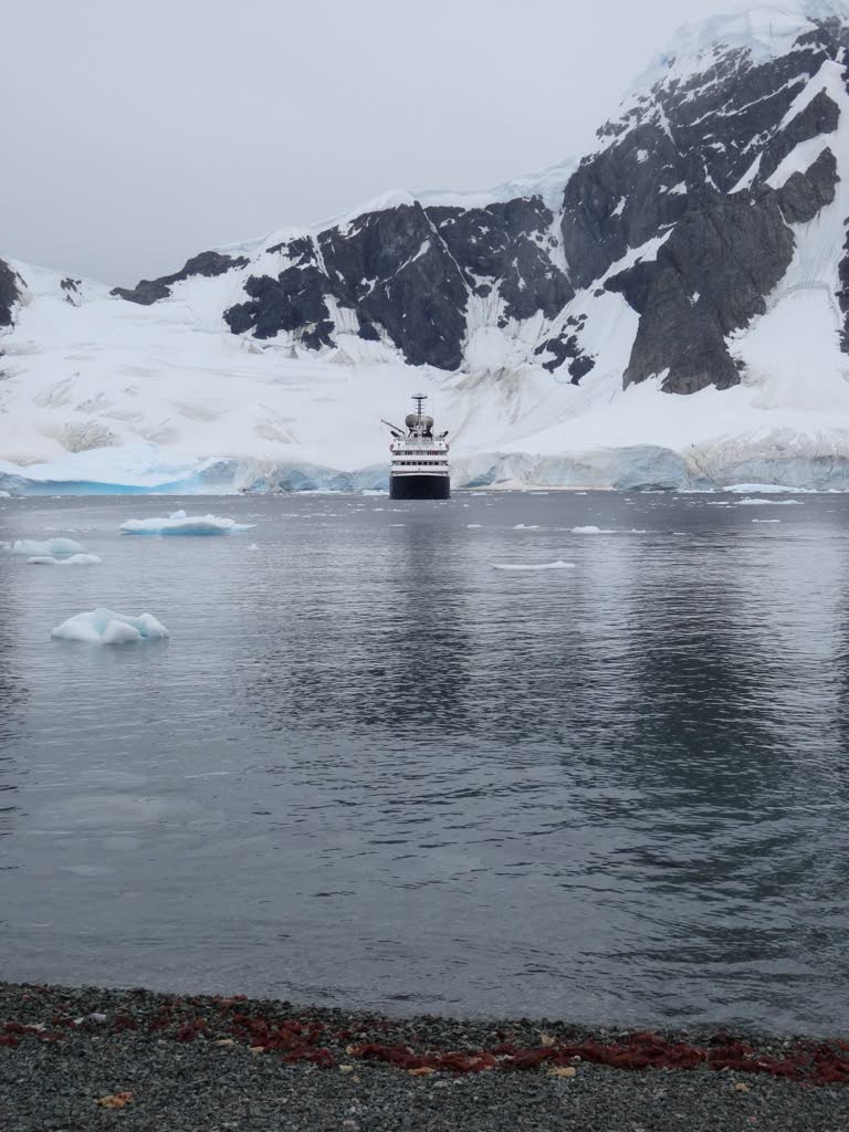 Ship and Mountains