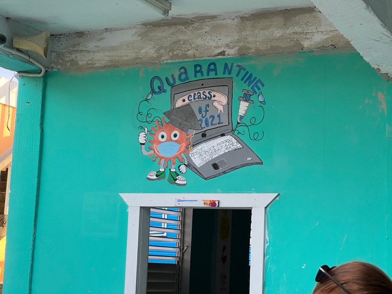 Class Mural on Oceanview Academy