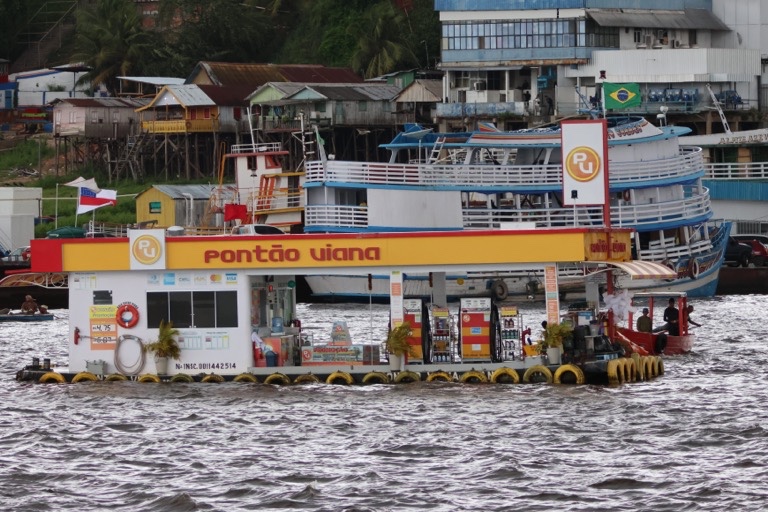 Floating gas station