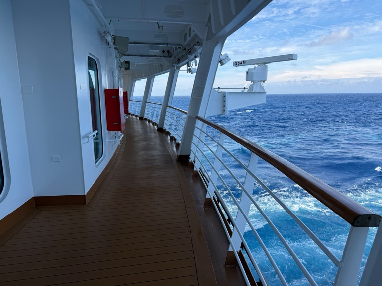 Walking the Promenade deck