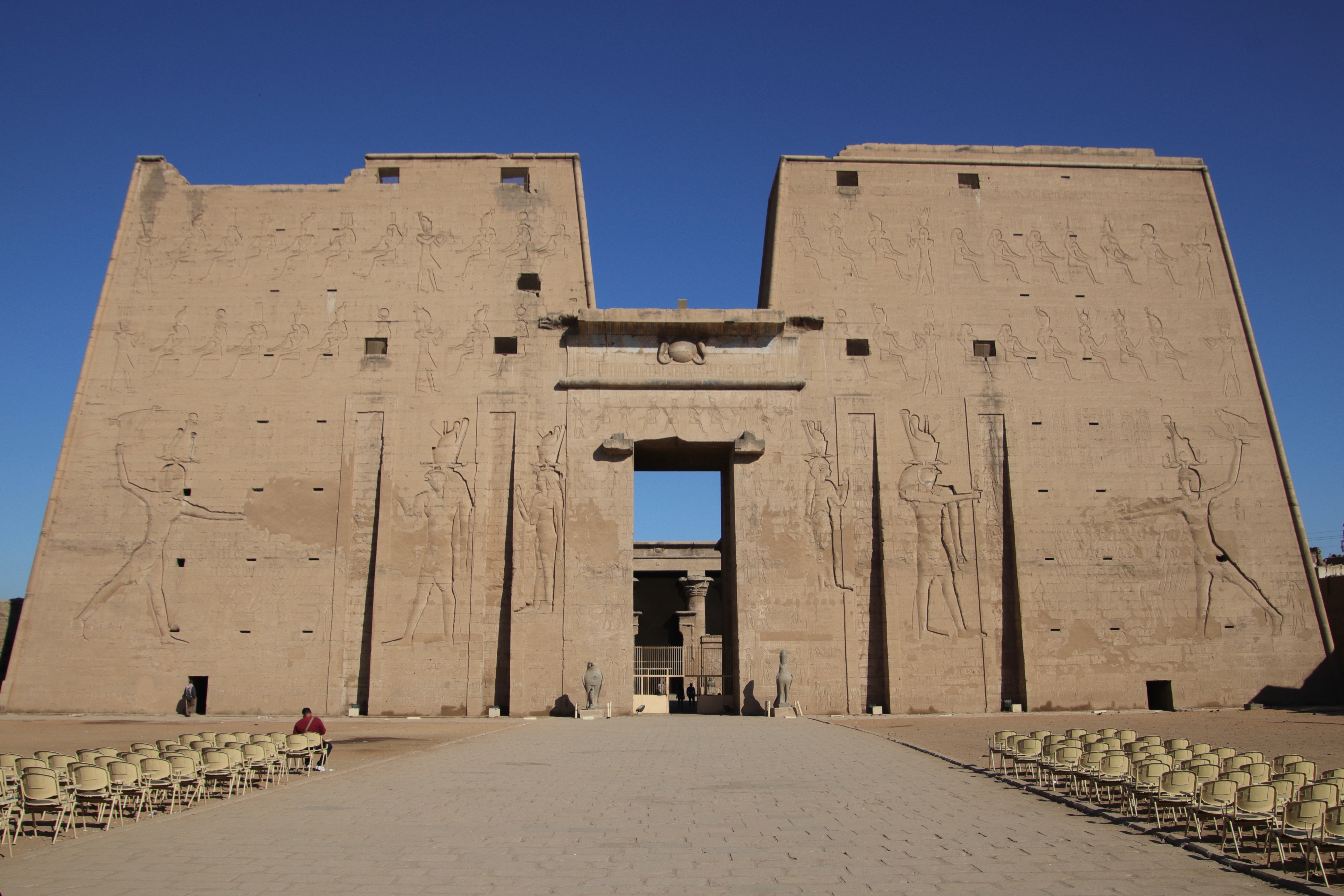 Edfu Temple entrance pylon