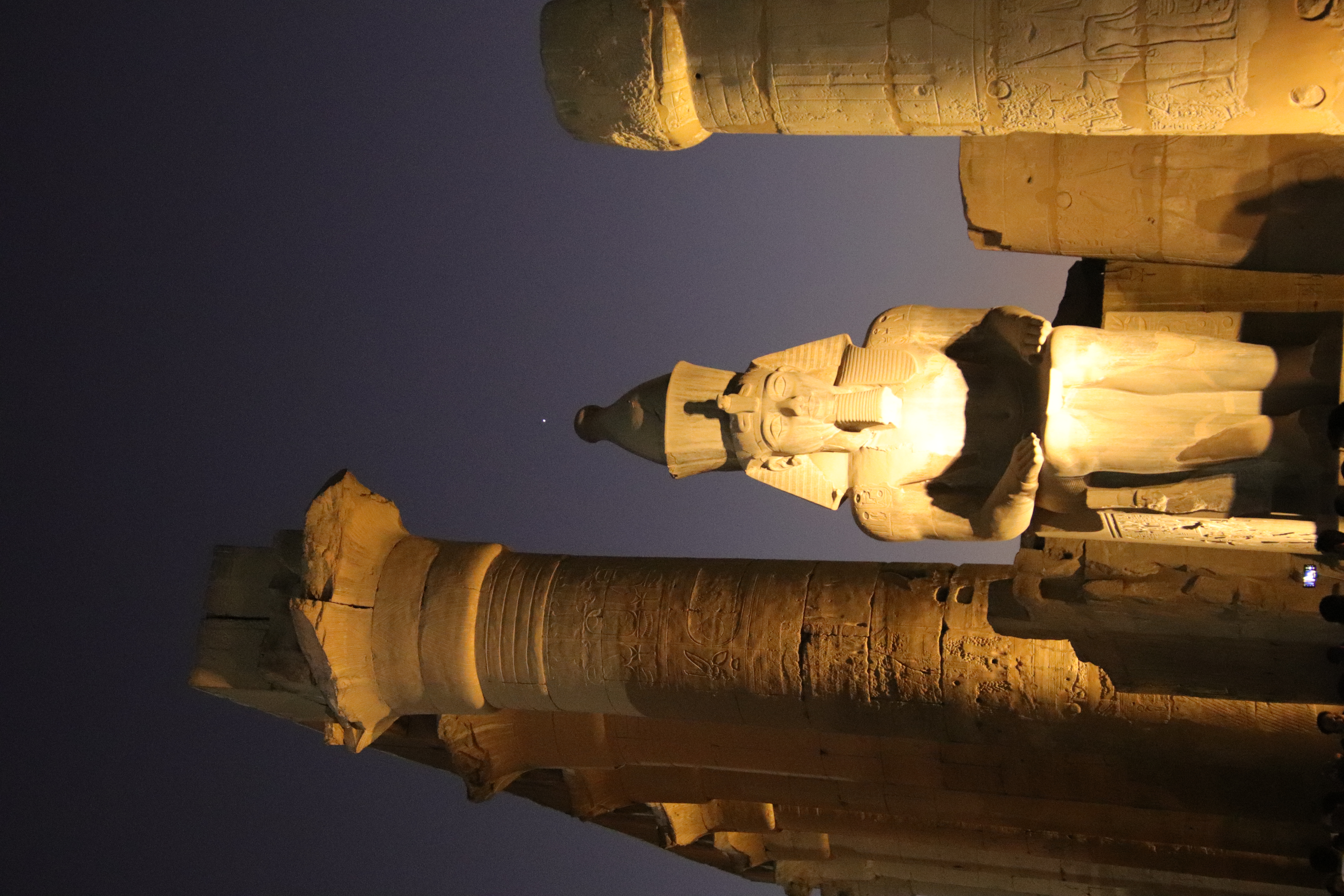 Venus over Luxor temple