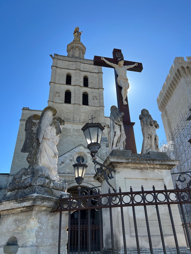 Cross in front of the Cathedral