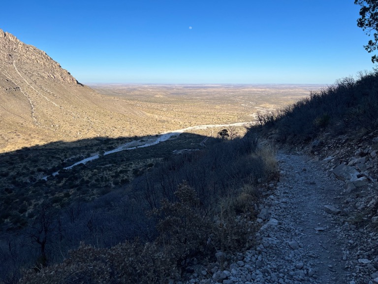 Trailhead on the way down