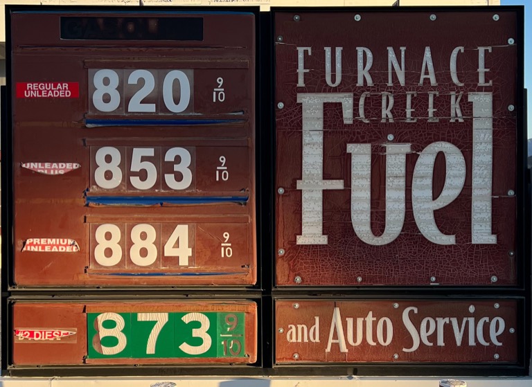 Furnace Creek Fuel Prices