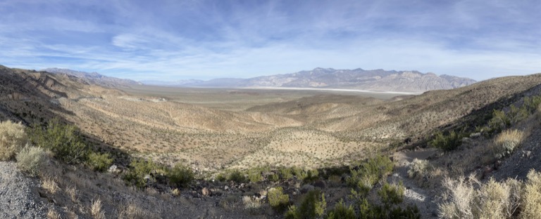 Entering the Panamint Valley