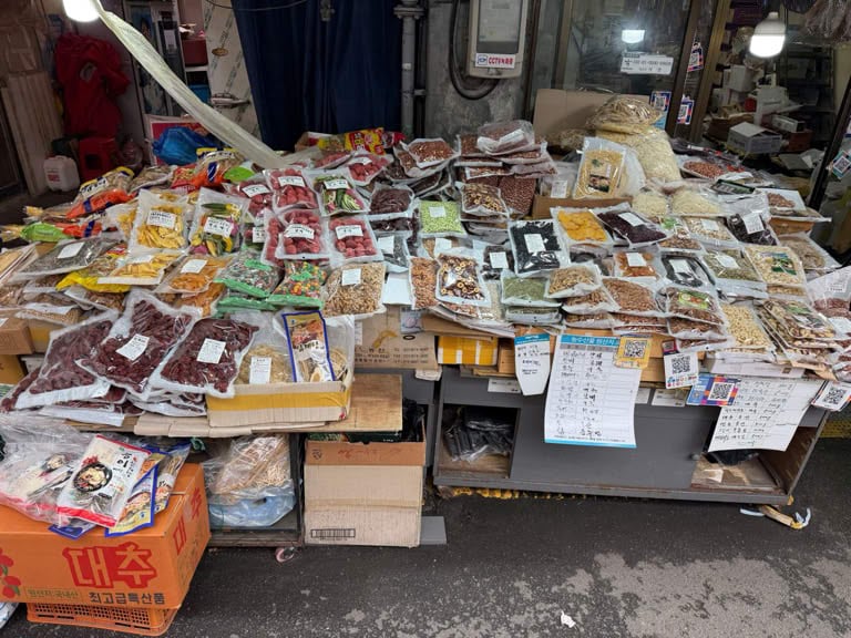 Fruits and Nuts in the Market