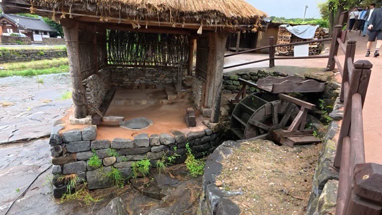 Mill by the stream