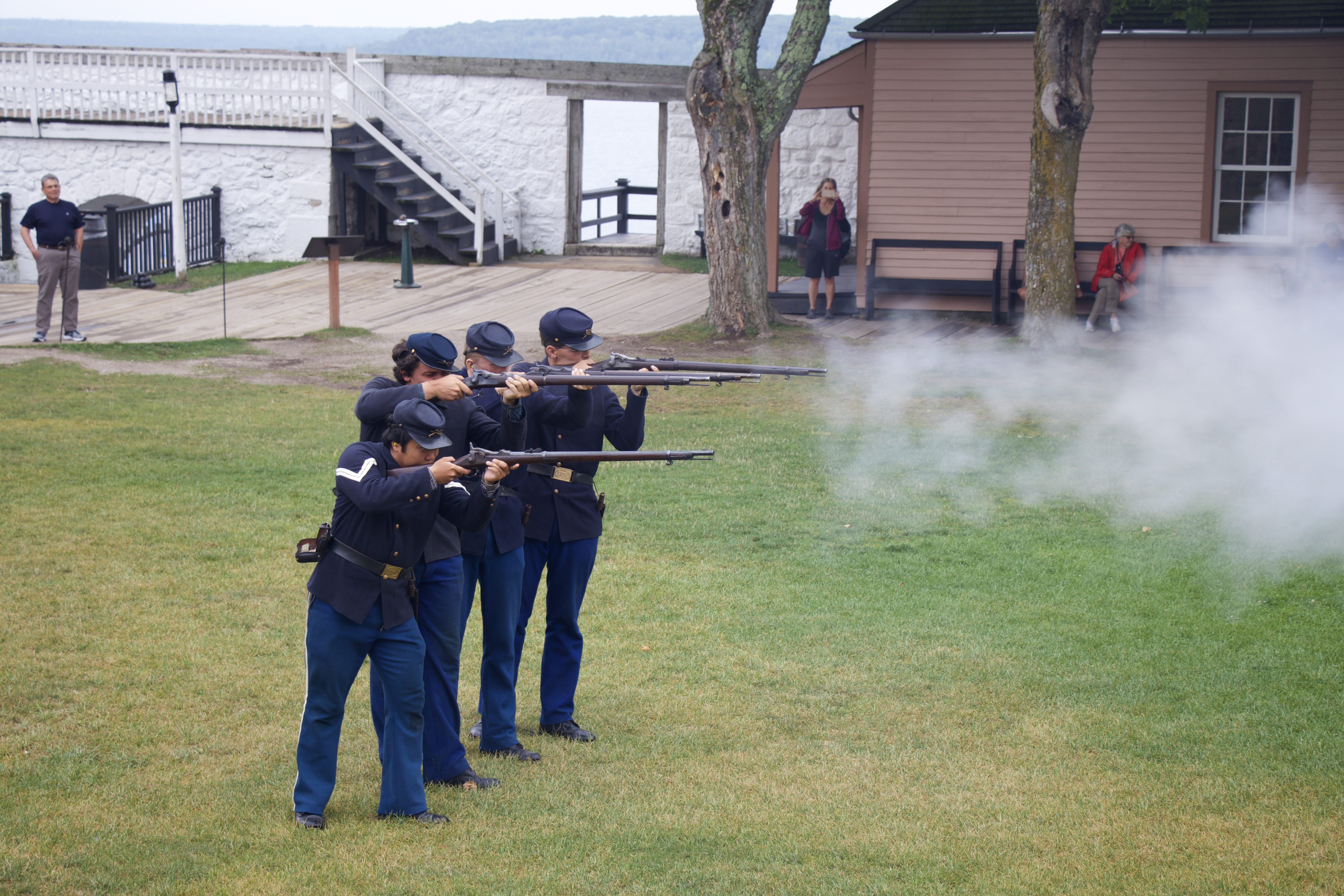 Historical re-enactment of soldier&rsquo;s life at the fort