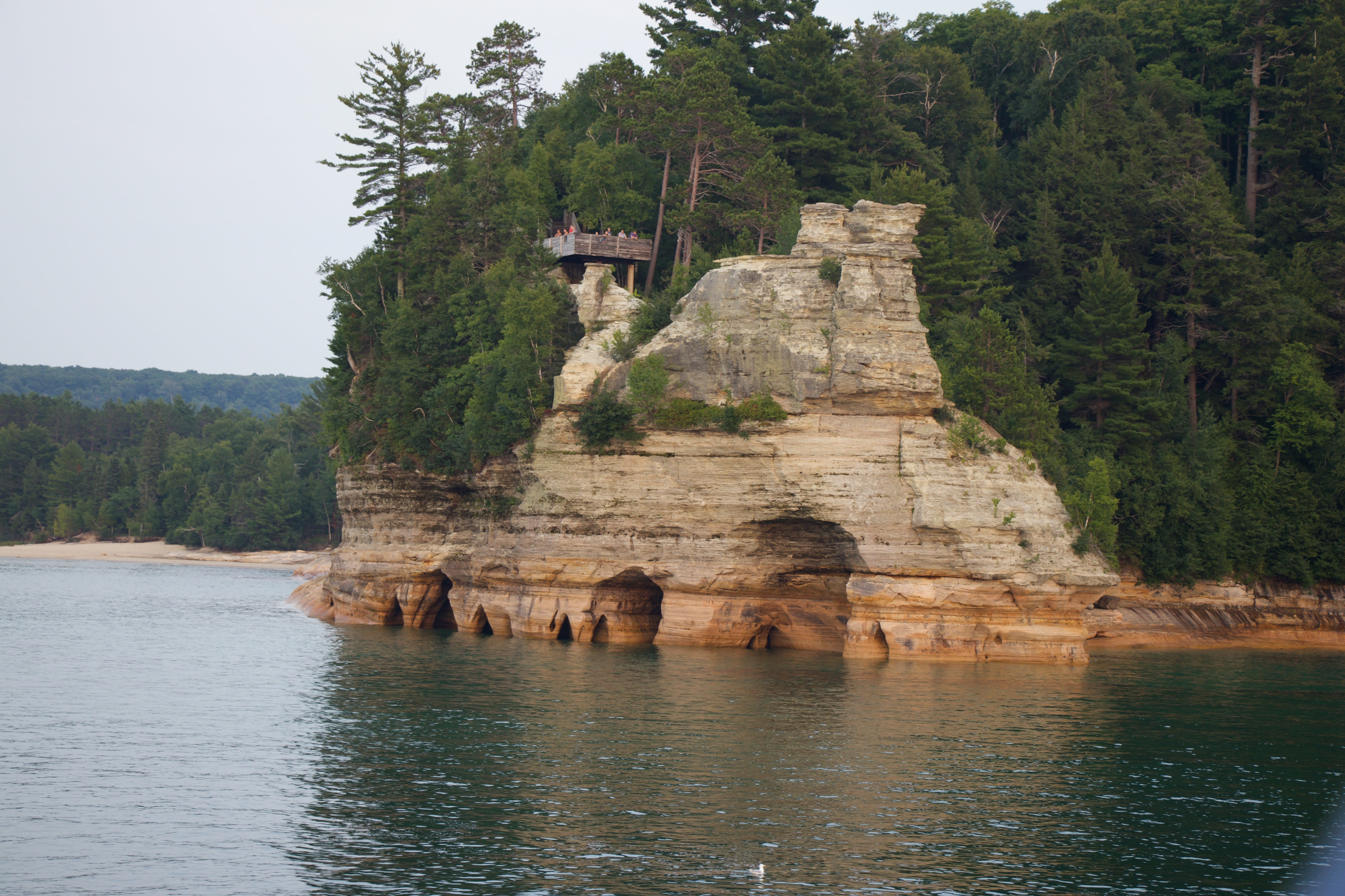 Miner&rsquo;s Castle from the water