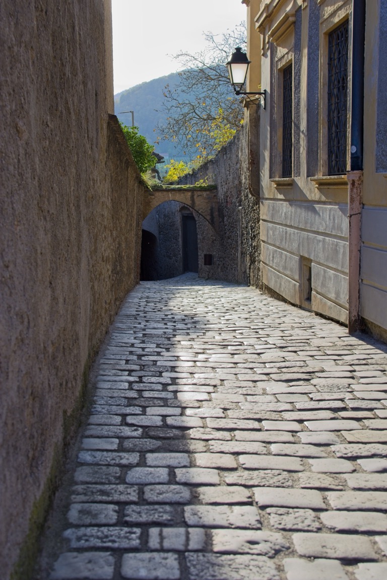 Narrow main road