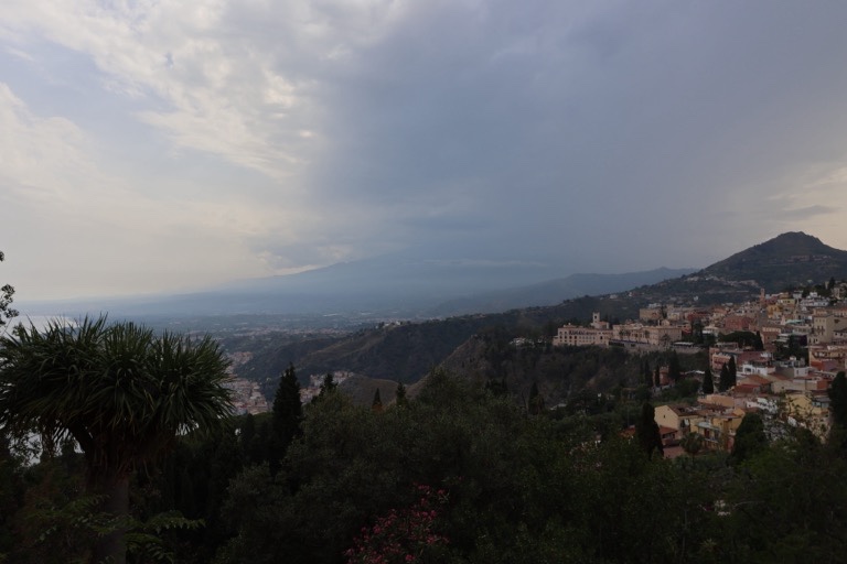 Mt. Etna in the clouds