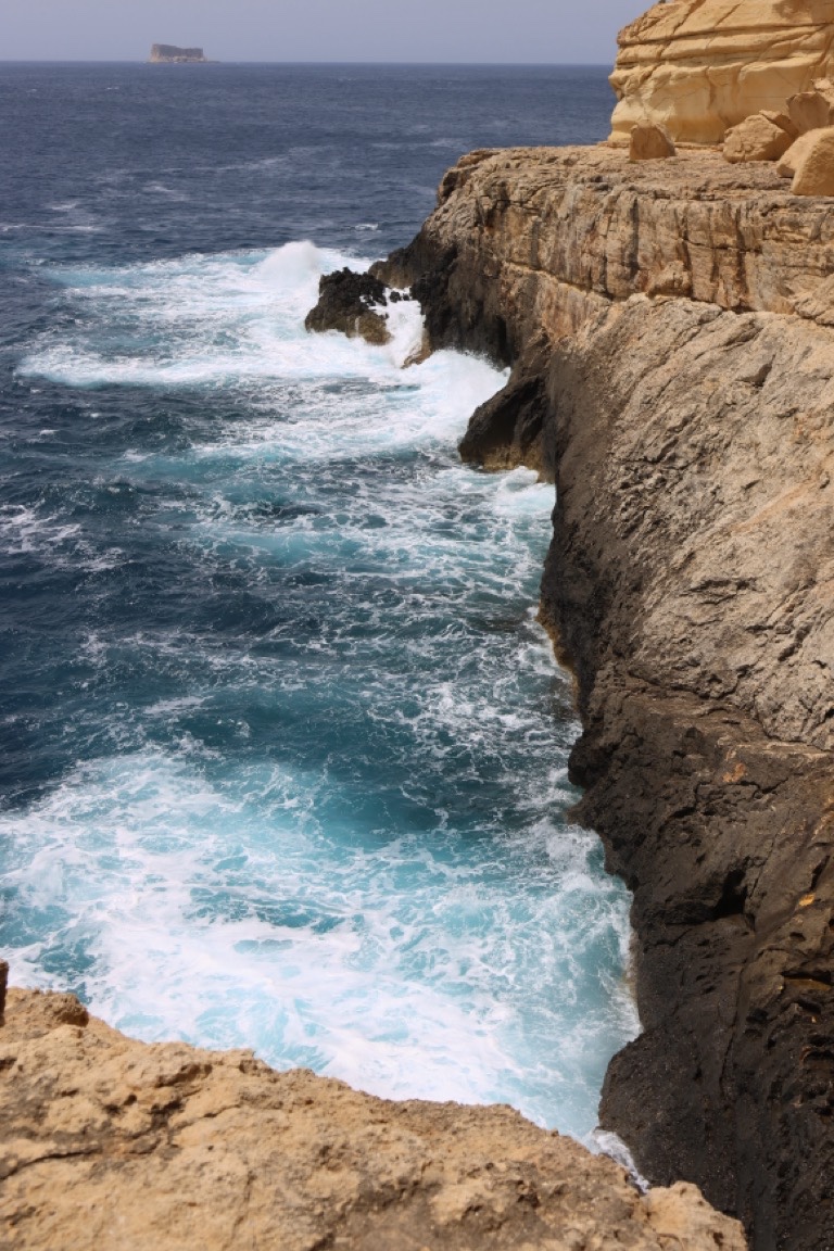 Blue grotto cliffs