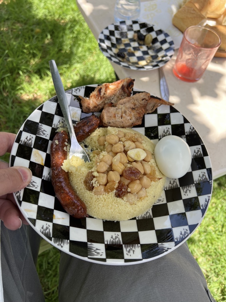 Couscous Mayou with chicken and sausage