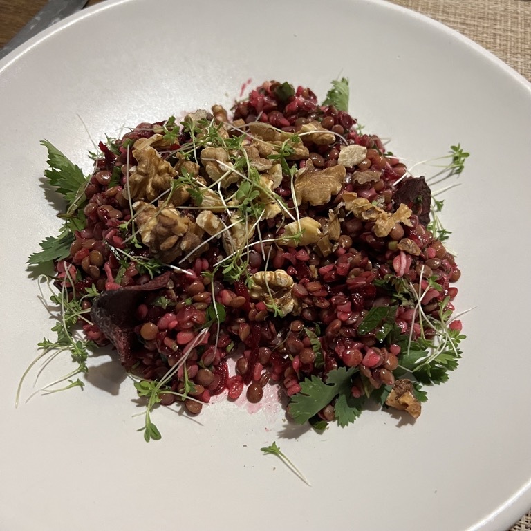 Beet and Lentil salad