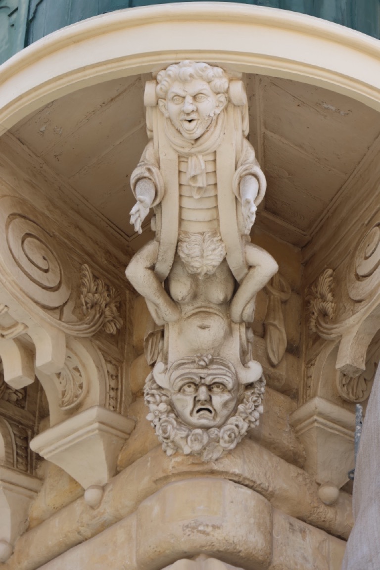 Gargoyle detail on the palace