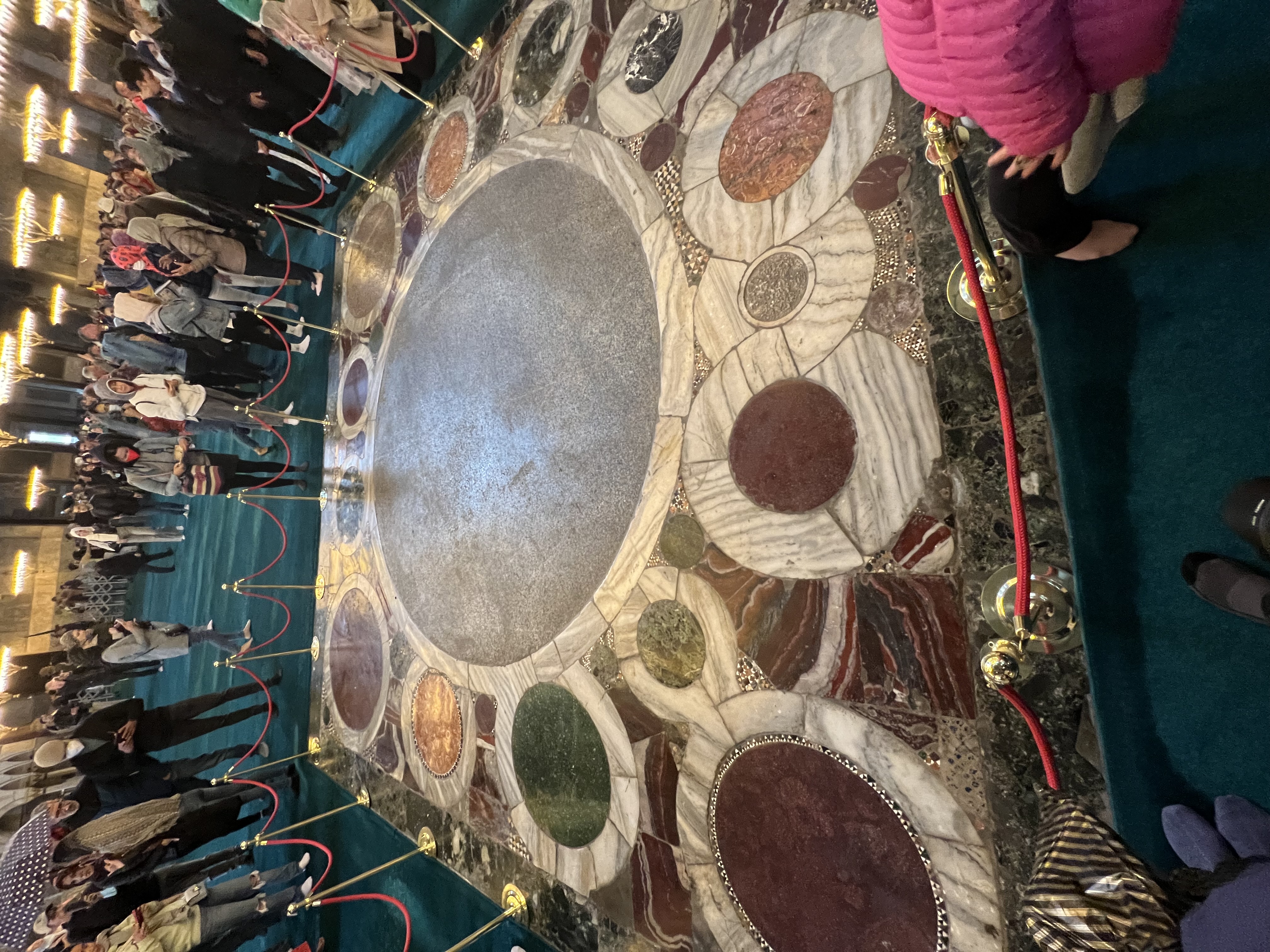 Floor where emperors were crowned