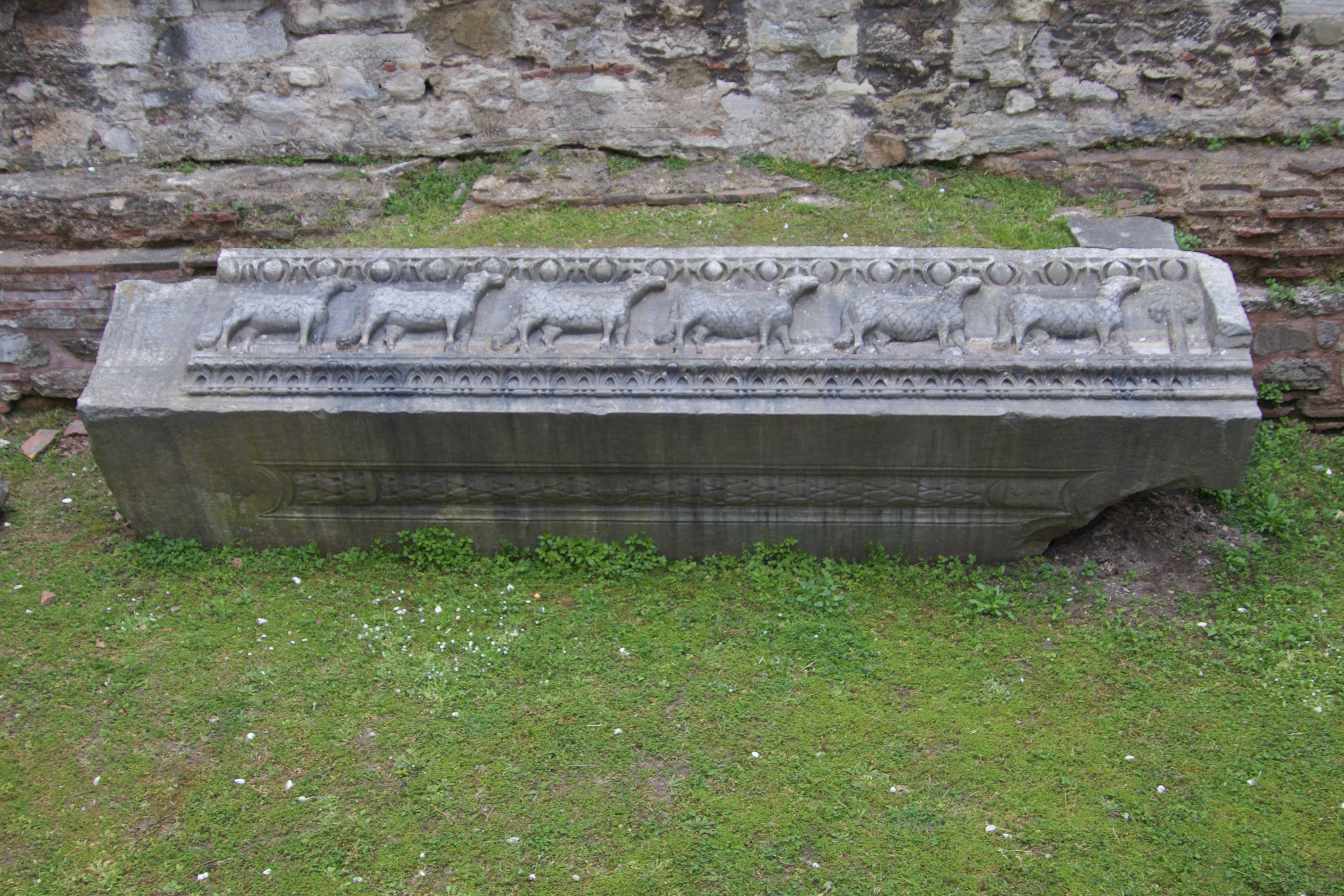 Sheep carvings from 2nd Church